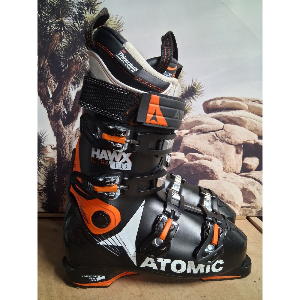 Atomic Hawx Ultra 110 Mens Ski Boots Black Orange 26.0 26.5 300mm
